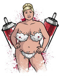 archer_(series) bbw blonde_hair food pam_poovey