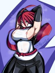 adell alexieluz breasts disgaea disgaea_2 female genderswap_(mtf) large_breasts nippon_ichi_software no_bra rule_63 visible_nipples wardrobe_malfunction