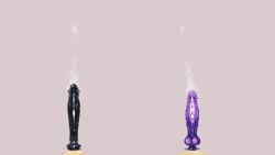 commentary_request dildo english_commentary fate/kaleid_liner_prisma_illya fate_(series) grey_background huge_dildo mixed-language_commentary multilingual_commentary paid_reward_available sex_toy simple_background spiked_dildo urine usayaki_soba variant_set
