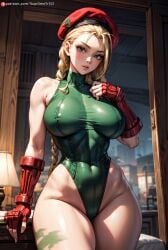 abs ai_generated big_breasts blue_eyes blush breasts cammy_white curvaceous curvy curvy_body curvy_female curvy_figure female female_only fit fit_female looking_at_viewer muscular muscular_female muscular_legs solo solo_female stable_diffusion street_fighter street_fighter_6 street_fighter_alpha street_fighter_alpha_3 street_fighter_iii street_fighter_iv street_fighter_v supr3metr tattoo thick thick_legs thick_thighs thighs wide_hips