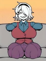ai_generated armless brawl_stars colette_(brawl_stars) legless limbless quadruple_amputee sexy