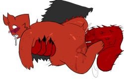 barbed_penis belly_bulge boy c00lkidd c00lkidd_(forsaken) claws cub cum cum_inside fat fat_ass fat_male forsaken forsaken_(roblox) furry furry_penis gay guest_666 guest_666_(forsaken) huge_cock male penis raped red_skin roblox thighs