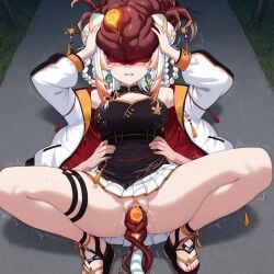 ai_generated anime_girl female hispanic_virtual_youtuber idol_es mind_break mind_control ne-α_type resident_evil resident_evil_3_remake swallowing taiga_toragami virtual_youtuber vore vtuber