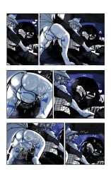 anthro armwear ass ball_slap balls balls_deep big_balls big_butt big_penis bodily_fluids canid canine clenched_teeth clothing comic_panel cum cum_drip cum_in_ass cum_inside cum_on_face digital_media_(artwork) dripping duo fishnet_armwear fishnet_clothing fishnet_legwear fox from_front_position fur genital_fluids genitals hair haru_(harumaki4me) hat headgear headwear hi_res legwear local_pep looking_pleasured male male/male male_penetrated male_penetrating male_penetrating_male mammal mating_press multi_tail multicolored_tail nardoragon nude onomatopoeia penetration penis sacha_(grinn4me) sex simple_background size_difference slap small_dom_big_sub sound_effects striped_body striped_fur stripes sweat sweaty_butt tail teeth text white_body white_fur