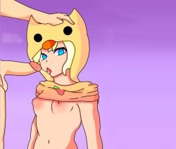ahiiruw blue_eyes duck mamada rubia sex_oral sumisa
