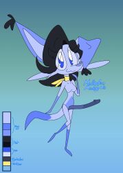 absurd_res accessory anthro big_penis black_hair blue_body blue_eyes blue_nose body_hair breasts canid canine canis cheek_tuft chest_hair chest_tuft clothing domestic_dog ear_tuft eyebrow_through_hair eyebrows eyelashes facial_tuft featureless_breasts furgonomics futanari genitals gynomorph hair hair_over_eye herm hi_res huge_cock intersex kerchief long_hair long_penis malinda_maddy mammal model_sheet neckerchief neckwear penis pussy sackless solo text toddjackjuster translucent translucent_hair tuft yellow_kerchief yellow_neckerchief