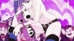 animated breasts canon female honekoneko_(psg) large_breasts male multiple_boys navel panty_&_stocking_with_garterbelt plushie stocking_anarchy tagme undressing