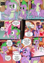 alicorn all_fours balls bed blush clothing comic dialogue dildo dragon english_text equine female friendship_is_magic girly horn horse kyokimute licking looking_at_viewer looking_back male mammal masturbation my_little_pony oral panties penis pinkie_pie_(mlp) pony princess_twilight_sparkle_(mlp) recording sex_toy size_difference smaller_male smooth_skin spike_(mlp) straight strapon streaming surprised tapering_penis text tongue tongue_out twilight_sparkle_(mlp) underwear wings