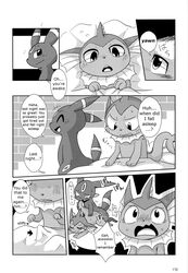 comic doneru eeveelution english_text fur furry_ears furry_tail love_blue male male_only male_vaporeon nintendo pokémon_(species) pokemon pokemon_(species) pokemon_gsc pokemon_rgby tail text umbreon vaporeon video_games