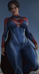 1girls 3d 3d_render alien alien_girl alien_humanoid alternate_version_available big_ass big_breasts black_hair bodysuit cape cga3d child_bearing_hips curvaceous curvaceous_female curvaceous_figure curves curvy curvy_body curvy_female curvy_figure curvy_hips curvy_thighs dc erotichris female female_focus female_only fit fit_female flying freckles fully_clothed hourglass_figure huge_ass huge_breasts kryptonian large_ass large_breasts light-skinned_female light_skin looking_at_viewer makeup pale-skinned_female pale_skin patreon_logo patreon_username red_lipstick short_hair supergirl superheroine thick_thighs toned toned_body toned_female toned_stomach voluptuous voluptuous_female watermark wide_hips