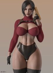 1girls 3d 3d_render abs ada_wong alternate_version_available asian asian_female black_clothing black_gloves black_hair black_heels black_legwear black_panties bra cameltoe cga3d child_bearing_hips cleavage cleavage_cutout clothed clothed_female clothing clothing_cutout curvaceous curvaceous_female curvaceous_figure curves curvy curvy_body curvy_female curvy_figure curvy_hips curvy_thighs deviantart_logo earrings erotichris eyeliner eyeshadow fit fit_female gloves grey_hair gun holding_gun holding_object holding_weapon hourglass_figure instagram_logo leather leather_clothing leather_gloves lingerie makeup navel navel_piercing nipples_visible_through_clothing nose_piercing panties partially_clothed piercing pistol red_bra red_sweater resident_evil ribbed_sweater see-through see-through_clothing shiny shiny_clothes simple_background standing thick_thighs thighhighs toned toned_body toned_female toned_stomach twitter_logo video_game video_game_character video_game_franchise video_games voluptuous voluptuous_female watermark weapon wide_hips