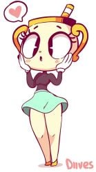 1girl 1girls 2018 2018s 2d_animated 2d_animation animate_inanimate animated belly_button black_eyes blue_skirt blush bottomwear breasts clothed clothed_female clothing clothing_lift cuphead:_the_delicious_last_course cuphead_(game) cute_expression dead_source diives female female_focus female_only flashing flashing_panties footwear for_a_head frame_by_frame gloves handwear headgear headwear heart_symbol humanoid miniskirt ms._chalice navel not_furry object_head panties patreon pinup presenting presenting_panties presenting_underwear shoes short_playtime simple_background skirt skirt_lift smooth_animation solo solo_female solo_focus speech_bubble tagme text thick_thighs thighs tongue tongue_out upskirt video video_games watermark white_background wide_hips yellow_clothing yellow_panties yellow_underwear