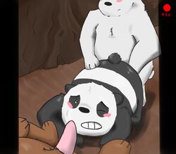 anal bear blush erection graft_(artist) grizzly_(character) group group_sex ice_bear incest male mammal oral panda panda_(character) sex spitroast we_bare_bears yaoi