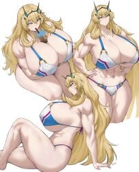 1girls bakaatako barghest_(gawain)_(fate) batako breasts fate_(series) female female_focus female_only large_breasts light-skinned_female light_skin solo thick_thighs thighs wide_hips