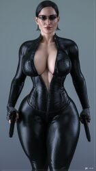 1girls 3d 3d_render actress alternate_version_available big_breasts black_bodysuit black_clothing black_hair bodysuit carrie-anne_moss carrie_anne_moss celebrity cga3d child_bearing_hips cleavage cleavage_cutout clothed clothed_female clothing curvaceous curvaceous_female curvaceous_figure curves curvy curvy_body curvy_female curvy_figure curvy_hips curvy_thighs erotichris eyewear female female_focus female_only fingerless_gloves fit fit_female front_view gloves gun holding_object holding_weapon huge_breasts large_breasts latex latex_armwear latex_bodysuit latex_clothing latex_gloves latex_legwear latex_suit latex_thighhighs leather leather_bodysuit leather_bottomwear leather_clothing leather_gloves leather_topwear light_skin looking_at_viewer mostly_clothed muscular muscular_female pale-skinned_female pale_skin partially_clothed patreon_logo patreon_username pistol short_hair simple_background skin_tight skindentation skinsuit solo solo_female solo_focus the_matrix thick_thighs tinted_eyewear toned toned_body toned_female toned_stomach trinity_(the_matrix) voluptuous voluptuous_female watermark wide_hips