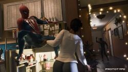 3d bulge_through_clothing miles_morales milf peter_parker prototype_(artist) rio_morales rio_morales_(playstation) spider-man spider-man_(ps4) spider-man_2_(ps5)