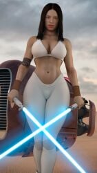 1girls 3d abs actress alternate_hairstyle alternate_version_available big_ass big_breasts black_hair celebrity cga3d child_bearing_hips curvaceous curvaceous_female curvaceous_figure curves curvy curvy_body curvy_female curvy_figure curvy_hips curvy_thighs daisy_ridley dual_wielding erotichris female female_focus female_only fit fit_female front_view holding_object holding_weapon hourglass_figure light-skinned_female light_skin lightsaber long_hair looking_at_viewer navel no_watermark outdoors pale-skinned_female pale_skin photorealistic realistic rey skimpy_clothes skimpy_outfit solo solo_female solo_focus standing star_wars thick_thighs toned toned_body toned_female toned_stomach vehicle voluptuous voluptuous_female weapon wide_hips