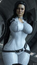 1girls 3d 3d_render alternate_version_available belt belt_buckle big_ass big_breasts bioware black_eyeliner black_eyeshadow black_hair blue_eyes bodysuit cga3d child_bearing_hips cleavage cleavage_cutout clothed clothed_female clothing clothing_cutout curvaceous curvaceous_female curvaceous_figure curves curvy curvy_body curvy_female curvy_figure curvy_hips curvy_thighs erotichris eyeliner eyeshadow female female_focus female_only fit fit_female fully_clothed halterneck hourglass_figure huge_ass huge_breasts indoors large_ass large_breasts long_hair looking_at_viewer makeup mass_effect miranda_lawson muscular muscular_female patreon_logo patreon_username skin_tight skindentation skinsuit solo solo_female solo_focus standing thick_thighs toned toned_body toned_female toned_stomach watermark white_bodysuit wide_hips