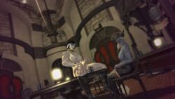 big_breasts big_penis cum_in_cup dripping_precum elezen final_fantasy_xiv half_naked jacob's_ladder naked_futanari public_exposure public_masturbation roegadyn roegadyn_futa