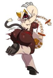 big_ass blazblue cat_ears dark-skinned_female dat_ass huge_ass huge_breasts sssonic2 tail taokaka