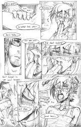 2boys blasticheart_(artist) comic comic_page finger_in_mouth fingers_in_mouth foreskin gay gay_domination gay_sex imminent_rape justin_(murder_web) male_rape_victim murder_web rape restrained saliva simon_(murder_web) sucking_on_finger toxic_yaoi yaoi