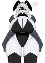 1girls ass big_ass big_breasts big_thighs breasts bunny_ears bunnysuit delete_alliance drone female gigantic_ass gigantic_breasts gigantic_thighs glitch_productions huge_ass huge_breasts huge_thighs legwear murder_drones robot robot_girl short_hair tagme thick_thighs thighs v_(murder_drones) white_hair yellow_eyes