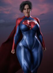 1girls 3d 3d_render abs alien alien_girl alien_humanoid big_ass big_breasts black_hair bodysuit cape cga3d child_bearing_hips clenched_fist clenched_fists clenched_hands clothed clothed_female clothing curvaceous curvaceous_female curvaceous_figure curves curvy curvy_body curvy_female curvy_figure curvy_hips curvy_thighs dc_comics female female_focus female_only fingerless_gloves fit fit_female flying fully_clothed hourglass_figure huge_ass huge_breasts kryptonian large_ass large_breasts light-skinned_female light_skin looking_at_viewer muscular muscular_female no_watermark outdoors photorealistic realistic skin_tight skindentation skinsuit solo solo_female solo_focus supergirl superheroine thick_thighs toned toned_body toned_female toned_stomach voluptuous voluptuous_female wide_hips