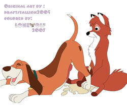 copper_(fath) disney feral furry gay lonewolf male_only penis the_fox_and_the_hound tod_(fath)