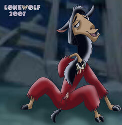 2007 anthro balls cum disney furry kuzco llama lonewolf male_only penis the_emperor's_new_groove