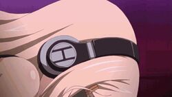 animated blindfold blonde_hair censored character_request cum cum_in_mouth cum_inside deepthroat endou_makiko fellatio hair headphones oral tsugou_no_yoi_sex_friend? yellow_hair