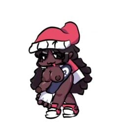 :3 ass bad_animation beanie cumshot dark-skinned_female exposed_breasts exposed_penis friday_night_funkin funny futa_only futanari girlfriend_(friday_night_funkin) lullaby_girlfriend_(fnf) lullaby_girlfriend_(fnf_redesign) self_upload shoes silly sinfulstars solo_futa tagme video