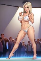 1girls 2d_(artwork) ai_generated areolae bikini blonde_female blonde_hair blonde_hair bra breasts cameltoe civitai digital_drawing_(artwork) digital_media_(artwork) erect_nipples female female_focus female_only iwanka_(summertime_saga) kiwimike light-skinned_female light_skin medium_breasts nipples_visible_through_clothing panties pose posing pussy pussy_lips pussy_peek showing_off summertime_saga thick_thighs underwear vagina