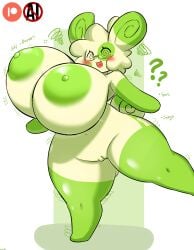 1girls ? ?? anthro big_breasts blush breasts cleavage creatures_(company) dizzy female female_only furry game_freak nintendo nipples nude open_mouth pokemon pokemon_(species) pokemon_rse pussy spinda swirly_eyes vagina woebeeme