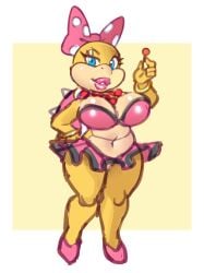 big_breasts bra female lolipop mario_(series) nintendo scalie skirt wendy_o._koopa