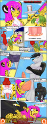 anal anthro beach bieesha bikinifunnyspots canine cheetah clothing comic crossdressing dragon feline fellatio girly grass_skirt group group_sex horn hyper makarimorph male_only mammal oral orgy seaside sex size_difference skirt spitroast stomach_bulge trunks waiter wolf