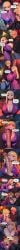 1boy 1girl ai_generated big_ass big_breasts big_penis blonde_hair blowjob blue_eyes blurry_background blush comic comic_page comic_panel cute cute_face deepthroat english_text esha_lillith femdom hetero huge_ass huge_breasts lipstick looking_at_viewer moaning open_mouth oppai original original_character original_characters pov rape reverse_rape saliva sloppy solo_focus speech_bubble splashthomson sweat tongue