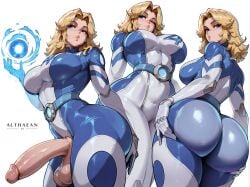 1futa absurdres ai_generated althaean belt blonde_female blonde_hair blue_eyes breasts curtained_hair futanari hands_on_own_ass huge_ass huge_breasts huge_cock invisible_woman invisible_woman_(marvel_rivals) large large_balls large_penis large_testicles looking_away looking_back marvel marvel_comics marvel_rivals multiple_girls multiple_views one_eye_closed pinup posing posing_for_the_viewer pursed_lips sideboob skin_tight stable_diffusion sue_richards sue_storm tagme thick_lips thick_thighs underboob voluptuous voluptuous_female white_background wide_hips