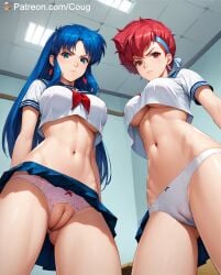 ai_assisted ai_generated coug cougwe dirty_pair kei_(dirty_pair) lesbian_sex stable_diffusion tagme yuri yuri yuri_(dirty_pair)