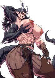 4_arms huge_breasts multiple_arms muscular_female virgoart1509