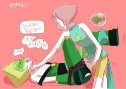 bondage female gem_(species) limb_enhancers multiple_girls pearl_(steven_universe) peridot_(steven_universe) rape steven_universe tagme yuri