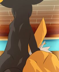 animated bamia eeveelution fellatio female feral fur furry furry_only implied_fellatio implied_oral jolteon licking male male/female nintendo oral outside pokémon_(species) pokemon public sex straight tongue tongue_out umbreon video_games