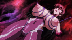 breasts huge_breasts igawa_asagi large_breasts nipple_penetration restrained taimanin_asagi taimanin_asagi_2 taimanin_asagi_2_inbo_no_tokyo_kingdom tentacle