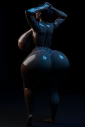 1girls 3d african african_female ass back_view big_ass big_breasts breasts capcom dark-skinned_female dark_skin female huge_ass huge_breasts huge_hips nipples resident_evil sheva_alomar solo tanline vorhauzen1 wide_hips