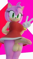 amy rose from sega by twintails3d