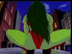 back_view big_ass green_skin marvel marvel_comics red_thong she-hulk