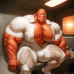 1boy 2024 ai_assisted ai_generated alien allen_the_alien bara bara_tiddies bara_tits big_pecs bodybuilder bulge cyclops gay humanoid hyper hyper_muscles invincible large_pectorals leggings male male_only muscular muscular_arms muscular_back muscular_legs muscular_male nipples orange_skin pecs penis rokudenashi_(style) rokuworshiper sheer_clothing shiny_skin solo solo_focus solo_male yaoi