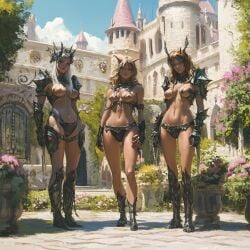 ai_generated breasts breasts_out darkinea_realm demon demon_female demon_girl female topless topless_female