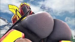 3d 3d_(artwork) 3d_animation alien alien_girl animated cowgirl_position fat_ass female_alien female_sangheili halo_(series) huge_ass interspecies larger_female puffy_anus rayhuma sangheili smaller_male tagme thick_ass vaginal vaginal_penetration vaginal_sex video