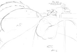 1boy 1girls alligator blob fat_fetish female fish male mosquito mosquito_humanoid obese obese_female scalie ssbbw submerged tail water weight_gain yobaba