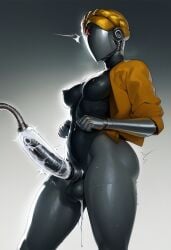 1futa ai_generated android atomic_heart big_ass black_nipples blonde_hair civitai cum cum_collecting cum_milking erect_penis erection faceless_character female_robot futa_focus futa_only futa_sans_pussy futanari gold_jacket gynoid hands_behind_back huge_cock ihatethemic intersex jacket large_penis left_(atomic_heart) long_penis medium_breasts no_face penis penis_milking penis_milking_factory penis_milking_machine penis_pump robot robot_girl robot_humanoid solo solo_focus solo_futa sweat sweating sweaty tagme testicles the_twins_(atomic_heart) thick_thighs visible_breath wide_hips